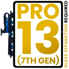 Digitizer For For iPad Pro 13" 7th Gen (2024) (Glass Separation Required) (Premium) (Black)