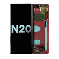 OLED Assembly With Frame For Samsung Galaxy Note 20 5G (Service Pack) (Mystic Red)