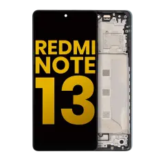 OLED Assembly With Frame For Xiaomi Redmi Note 13 5G (Refurbished) (Black)