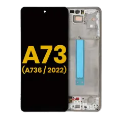 OLED Assembly With Frame For Samsung Galaxy A73 5G (A736 / 2022) (Refurbished) (White)
