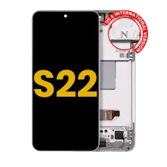 OLED Assembly With Frame For Samsung Galaxy S22 5G (US & International Version) (Refurbished) (White)