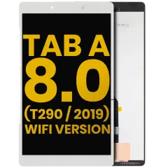 LCD Assembly Without Frame For Samsung Galaxy Tab A 8.0"  (T290) (2019) (WiFi Version) (Refurbished) (White)