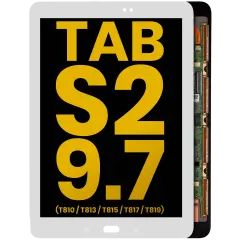 OLED Assembly Without Frame For Samsung Galaxy Tab S2 9.7" (T810 / T813 / T815 / T817 / T819) (2015)  (Refurbished) (White)