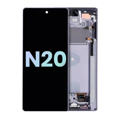 OLED Assembly With Frame For Samsung Galaxy Note 20 5G (Service Pack) (Mystic Gray)