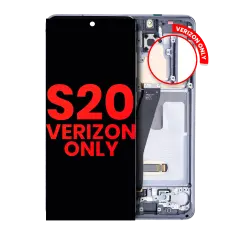 OLED Assembly With Frame For Samsung Galaxy S20 5G (Verizon 5G UW Frame Only) (Aftermarket Plus) (Cosmic Gray)