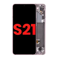 OLED Assembly With Frame For Samsung Galaxy S21 5G (Aftermarket Plus) (Phantom Violet)
