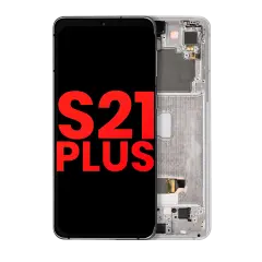 OLED Assembly With Frame For Samsung Galaxy S21 Plus 5G (Aftermarket Plus) (Phantom Silver)