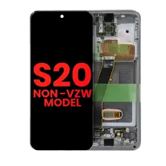 OLED Assembly With Frame For Samsung Galaxy S20 5G (Non-Verizon 5G UW Frame) (Aftermarket Plus) (Cosmic Gray)