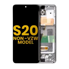 OLED Assembly With Frame For Samsung Galaxy S20 5G (Non-Verizon 5G UW Frame) (Refurbished) (Cosmic Black)
