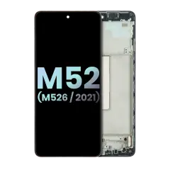 OLED Assembly With Frame For Samsung Galaxy M52 5G (M526 / 2021) (Service Pack) (All Colors)