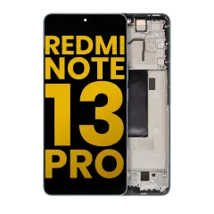 OLED Assembly With Frame For Xiaomi Redmi Note 13 Pro 5G (Refurbished) (Blue)