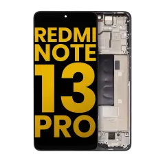 OLED Assembly With Frame For Xiaomi Redmi Note 13 Pro 5G (Refurbished) (Black)
