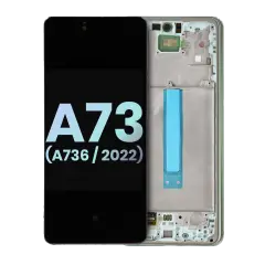 Oled Assembly With Frame For Samsung Galaxy A73 5G (A736 / 2022)  (Service Pack) (Mint)
