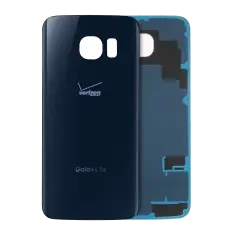 Back Cover Glass For Samsung Galaxy S6 (Verizon Logo) (Service Pack) (Black Sapphire)