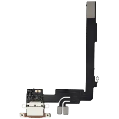 Charging Port Flex Cable With Board For iPhone 16 Pro Max (Genuine OEM) (Desert Titanium)