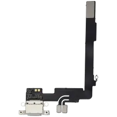 Charging Port Flex Cable With Board For iPhone 16 Pro Max (Genuine OEM) (White Titanium)