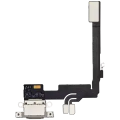 Charging Port Flex Cable With Board For iPhone 16 Pro (Genuine OEM) (Natural Titanium)