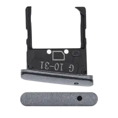Single Sim Card Tray For Motorola Razr 5G (XT2071 / 2020) (Polished Graphite)