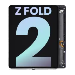 Inner OLED Assembly With Frame For Samsung Galaxy Z Fold 2 5G (US & International) (Service Pack) (Mystic Black)