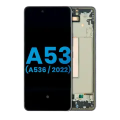 LCD Assembly With Frame For Samsung Galaxy A53 5G (A536 / 2022) (Without Finger Print Sensor) (Aftermarket: Incell) (Black)