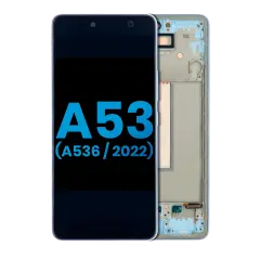 LCD Assembly With Frame For Samsung Galaxy A53 5G (A536 / 2022) (Without Finger Print Sensor) (Aftermarket: Incell) (Blue)