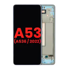 OLED Assembly With Frame For Samsung Galaxy A53 5G (A536 / 2022) (6.46") (Aftermarket Plus) (Blue)