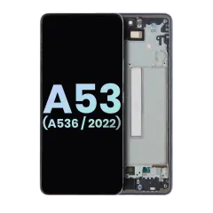 OLED Assembly With Frame For Samsung Galaxy A53 5G (A536 / 2022) (Service Pack) (Black)