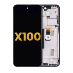 LCD Assembly With Frame For Nokia X100 5G (Refurbished) (Blue)