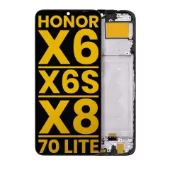 LCD Assembly With Frame For Honor X6 / X6S / X8 5G / 70 Lite 5G (Refurbished) (All Colors)