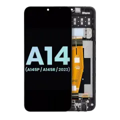 LCD Assembly With Frame For Samsung Galaxy A14 4G (A145P / A145R / 2023) (Service Pack) (All Colors)