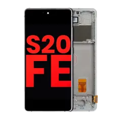 OLED Assembly With Frame For Samsung Galaxy S20 FE 4G / 5G (Aftermarket Plus) (Cloud Mint)