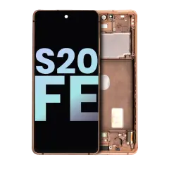 OLED Assembly With Frame For Samsung Galaxy S20 FE 4G / 5G (Service Pack) (Cloud Orange)
