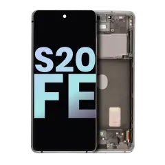 OLED Assembly With Frame For Samsung Galaxy S20 FE 4G / 5G (Service Pack) (Cloud White)