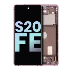 OLED Assembly With Frame For Samsung Galaxy S20 FE 4G / 5G (Service Pack) (Cloud Lavender)