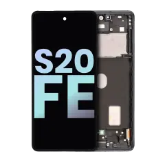 OLED Assembly With Frame For Samsung Galaxy S20 FE 4G / 5G (Service Pack) (Cloud Navy)