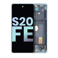 OLED Assembly With Frame For Samsung Galaxy S20 FE 4G / 5G (Service Pack) (Cloud Mint)