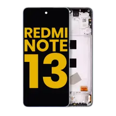 OLED Assembly With Frame For Xiaomi Redmi Note 13 4G (Refurbished) (Ice Blue)