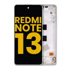 OLED Assembly With Frame For Xiaomi Redmi Note 13 4G (Refurbished) (Mint Green)