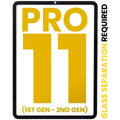 Front Glass Only For iPad Pro 11" 1st Gen (2018) / iPad Pro 11" 2nd Gen (2020) (All Colors) (Glass Separation Required)