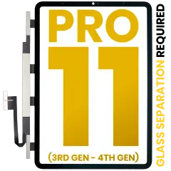 Digitizer For iPad Pro 11" 3rd Gen (2021) / Pro 11" 4th Gen (2022) (Glass Separation Required) (Premium) (All Colors)