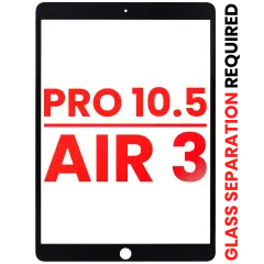 Front Glass Only For iPad Pro 10.5" / iPad Air 3 (Black) (Glass Separation Required)