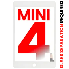Digitizer For iPad Mini 4 (Glass Separation Required) (Aftermarket Plus) (White)