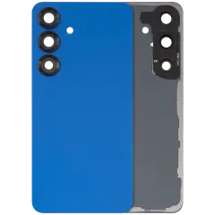 Back Cover Glass With Camera Lens For Samsung Galaxy S25 5G (No Logo) (Aftermarket Plus) (Navy)