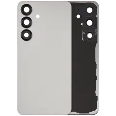 Back Cover Glass With Camera Lens For Samsung Galaxy S25 5G (No Logo) (Aftermarket Plus) (Silver Shadow)