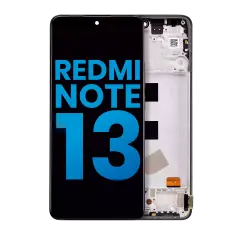 LCD Assembly With Frame For Xiaomi Redmi Note 13 4G  (Aftermarket: Incell) (Midnight Black)