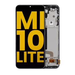 OLED Assembly With Frame For Xiaomi Mi 10 Lite 5G (Refurbished) (Cosmic Gray)