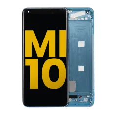 OLED Assembly With Frame For Xiaomi Mi 10 5G (Refurbished) (Coral Green)