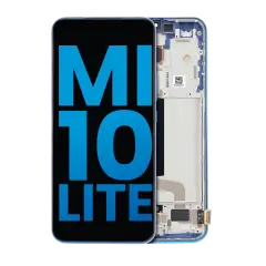 LCD Assembly With Frame For Xiaomi Mi 10 Lite 5G (Aftermarket: Incell) (Aurora Blue)