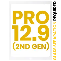 Front Glass Only For iPad Pro 12.9" 2nd Gen (2017) (White) (Glass Separation Required)