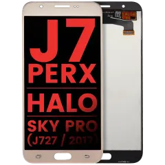 LCD Assembly Without Frame For Samsung Galaxy J7 Perx / Halo / Sky Pro (J727 / 2017) (Aftermarket Plus) (Gold)